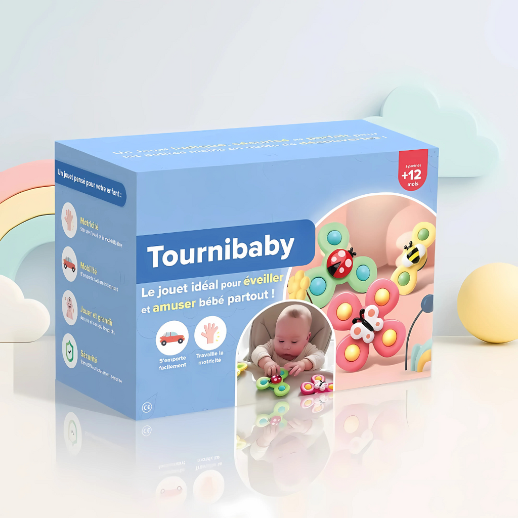 Trompos sensoriales para bebé – Lote de 3