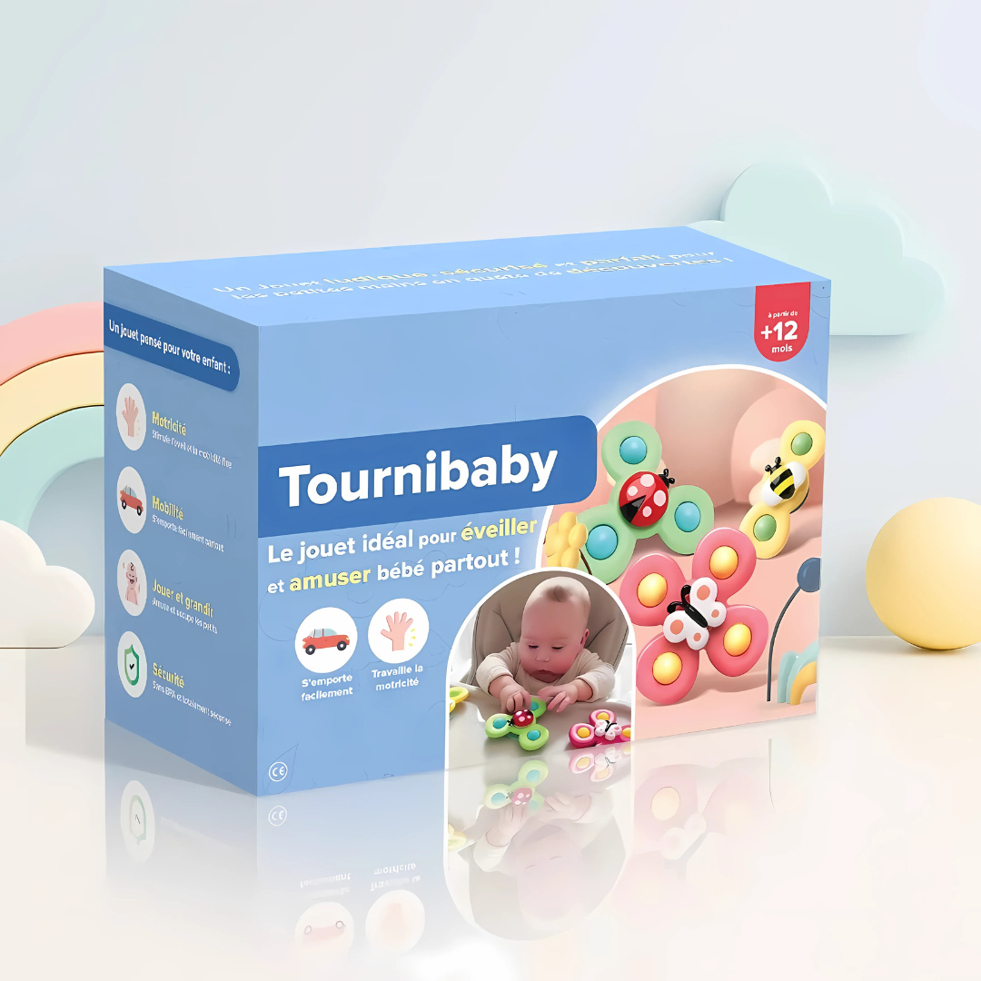 Trompos sensoriales para bebé – Lote de 3