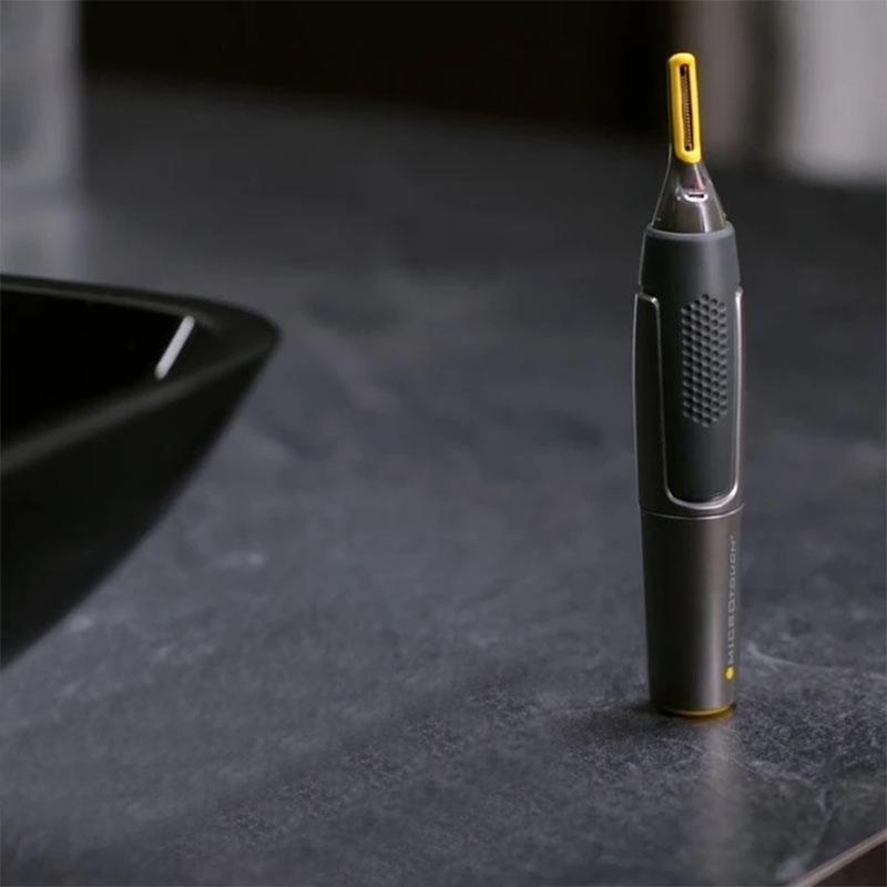 Cortadora de Precisión Ultrafina Profesional | Cuchillas de Acero Inoxidable de Titanio | Luz LED Integrada | Tecnología de Micro-Oscilación | Para Nariz, Oídos y Contornos