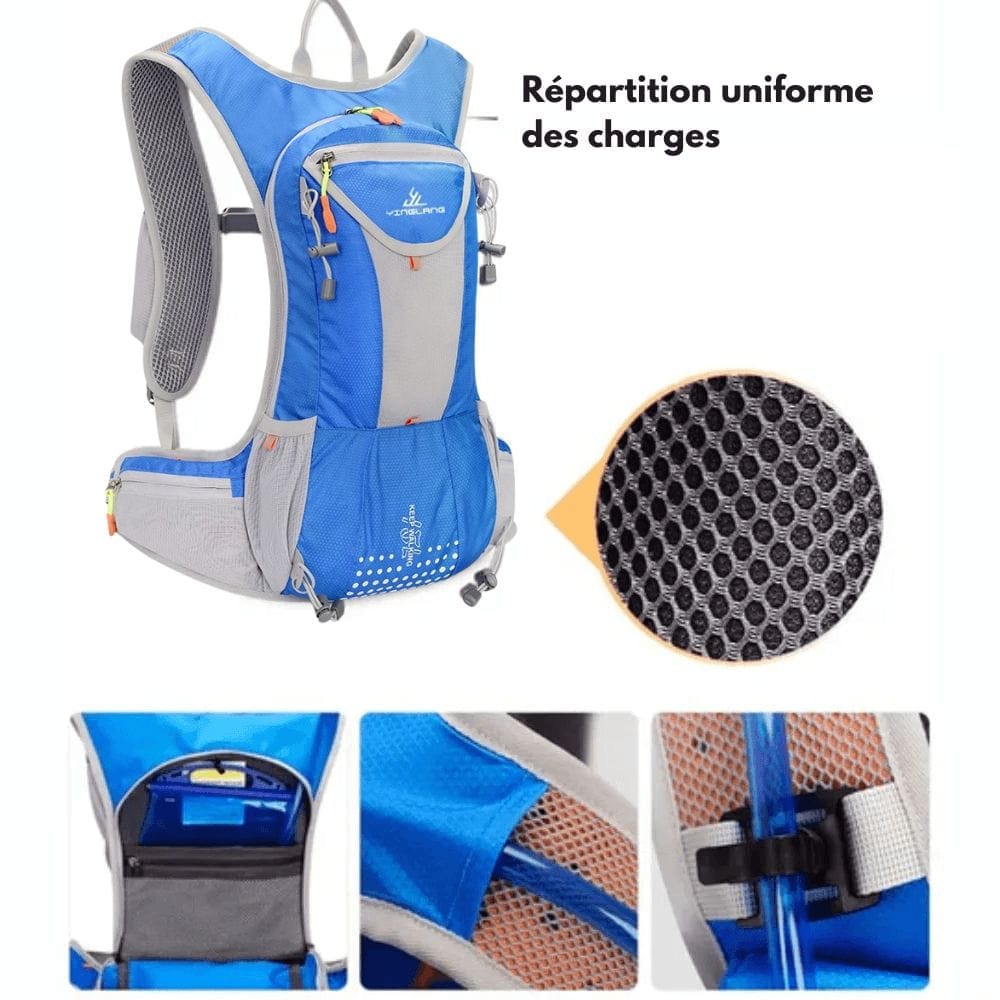 Mochila impermeable y multifuncional para ciclistas