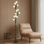 Sara Orchid - Lámpara de Pie Elegante con Sombrillas de Flores Blancas para Sala de Estar o Dormitorio