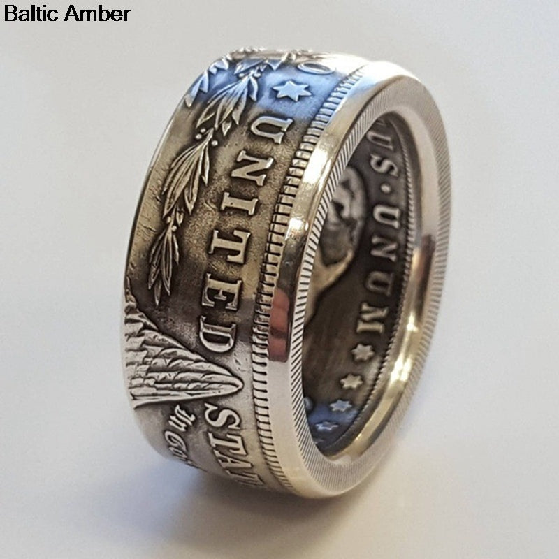 Kalsten | Anillo de Moneda de Dólar de Plata Morgan