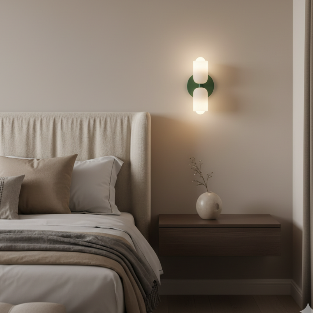 Aplique de Pared Doble Crema - Luces de Pared Modernas para Espacios Elegantes