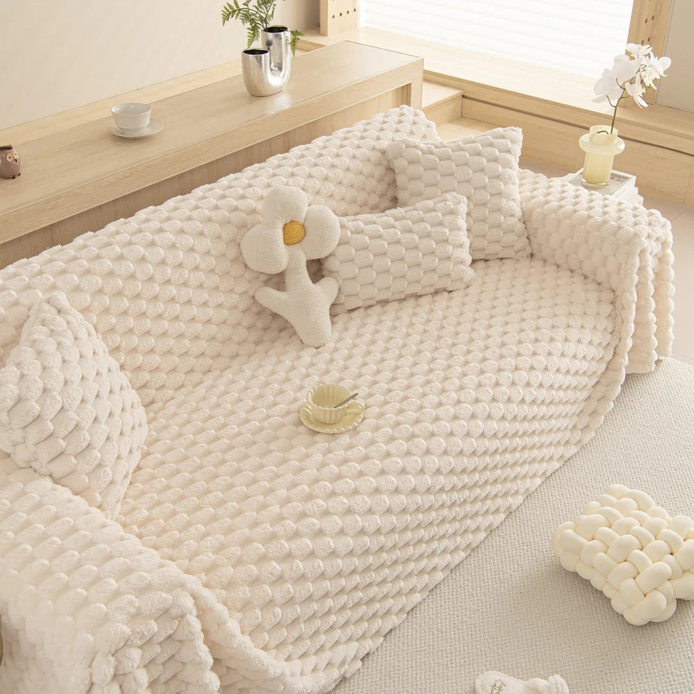 Funda de Sofá de Conejo Tufted