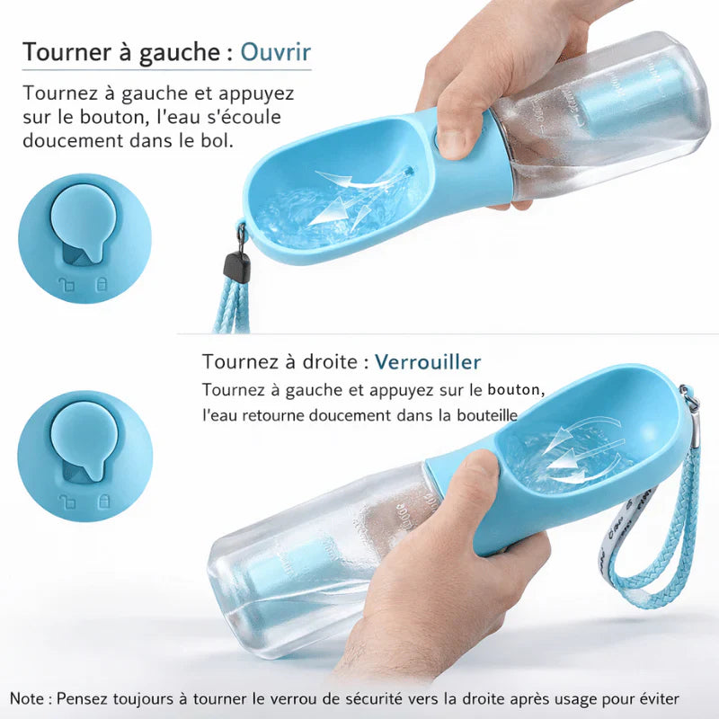 Botella 3-en-1 Portátil para Animales