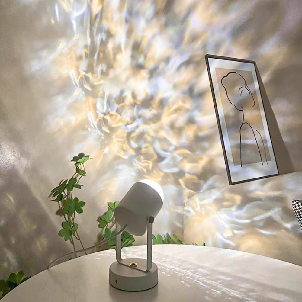 Cascade | Lámpara de Mesa RGB Dinámica Artística para Dormitorio y Sala de Estar