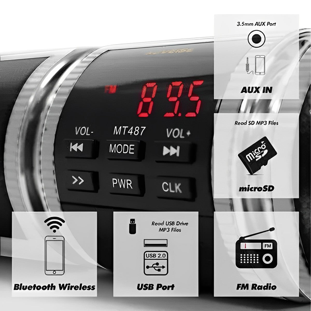 Altavoces Bluetooth para Motocicleta