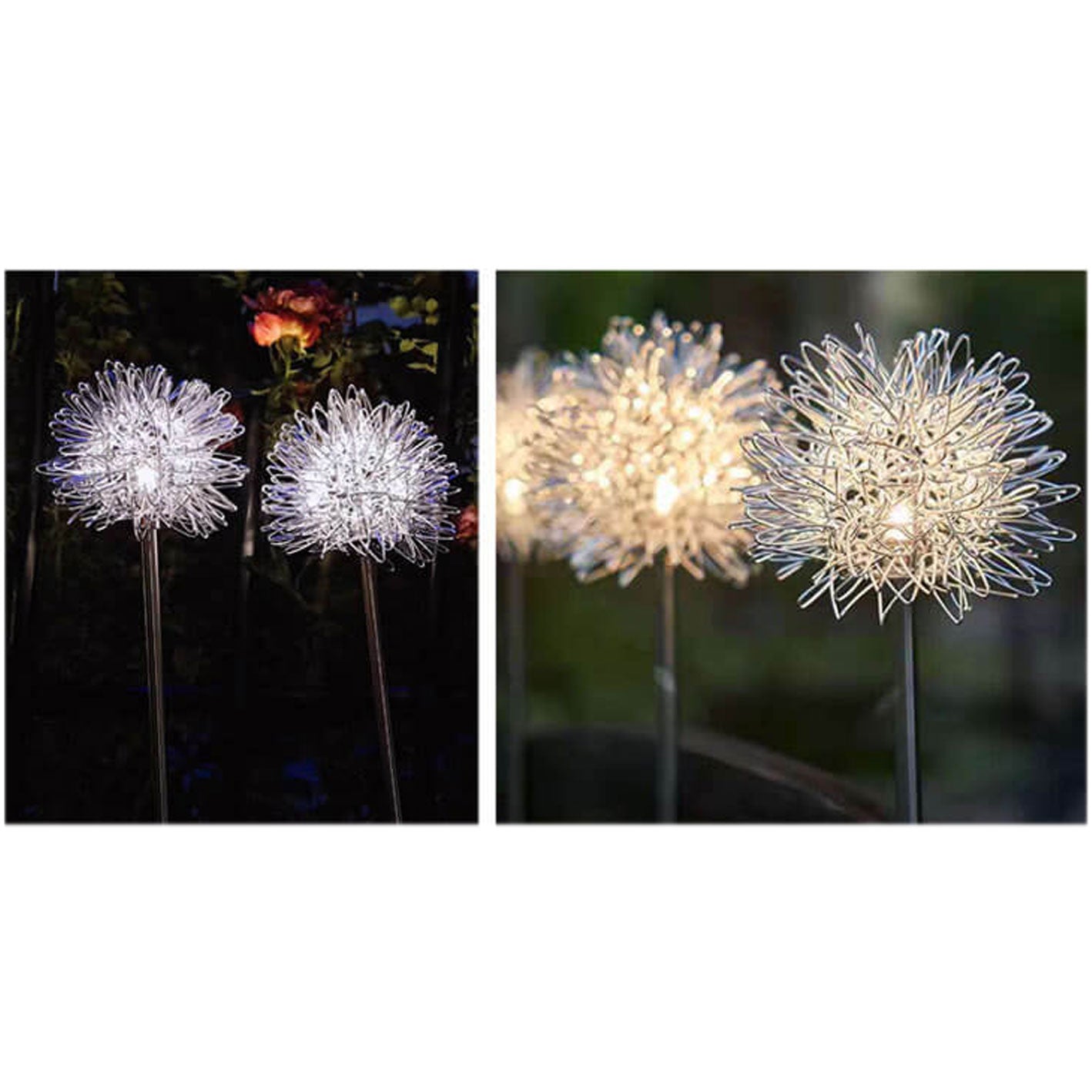 Luz de Globo LED Solar de Alambre de Aluminio Diente de León Impermeable para Jardín | Brehn