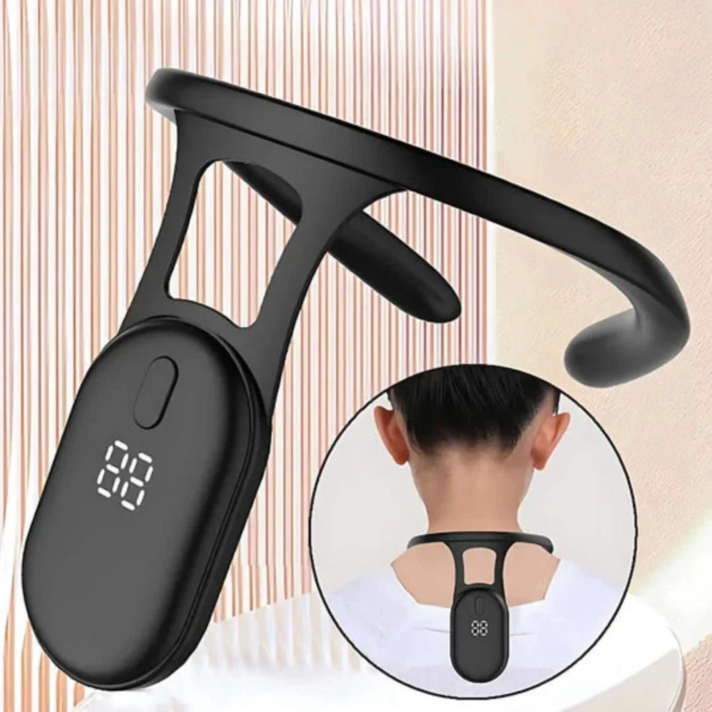 Kalsten | Soporte para el cuello con tracción cervical para corrección de postura | Corrector de postura ajustable para cuello y espalda | Alineación y alivio de la columna vertebral | Retroalimentación en tiempo real