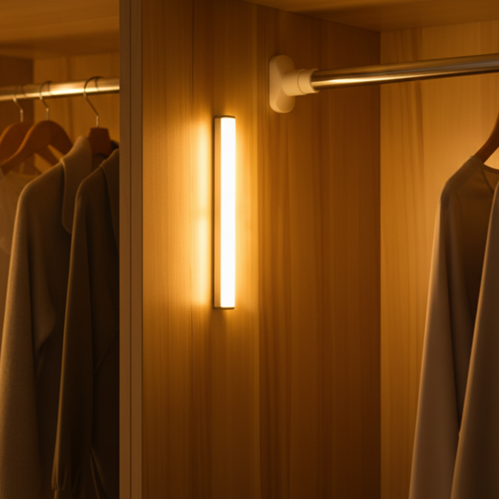 Luz Inteligente Activada por Movimiento para Iluminación LED de Pared y Bajo Gabinete