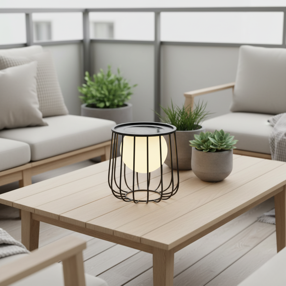 Lámpara Solar Moderna para Exteriores - LED Regulable a Prueba de Agua IP65 para Patios