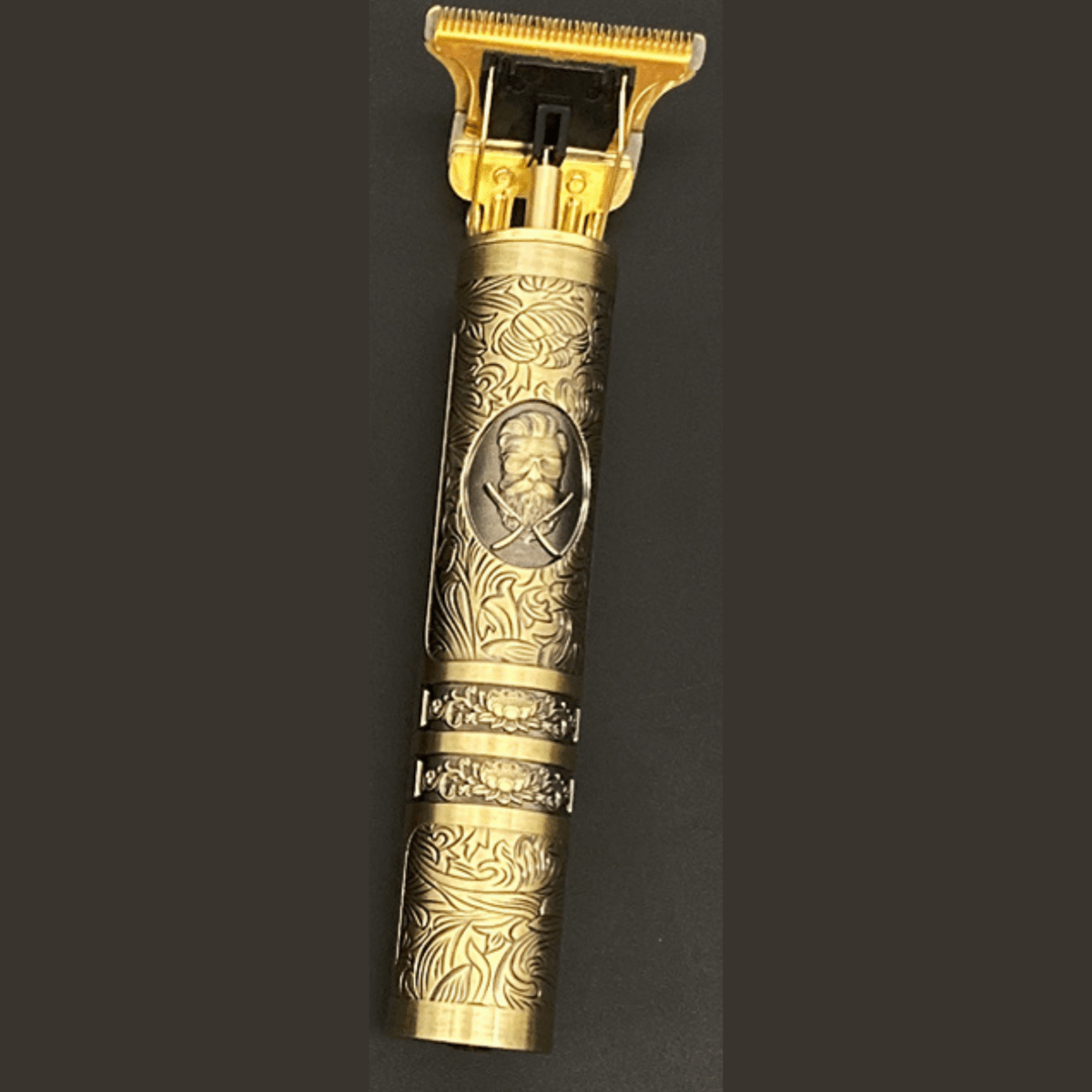 SKULLTRIM – Tondeuse à barbe vintage avec batterie et coupe précise pour barbe et cheveux