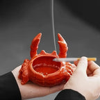 TidyCrab – Cenicero de Cerámica en Forma de Cangrejo con Tapa