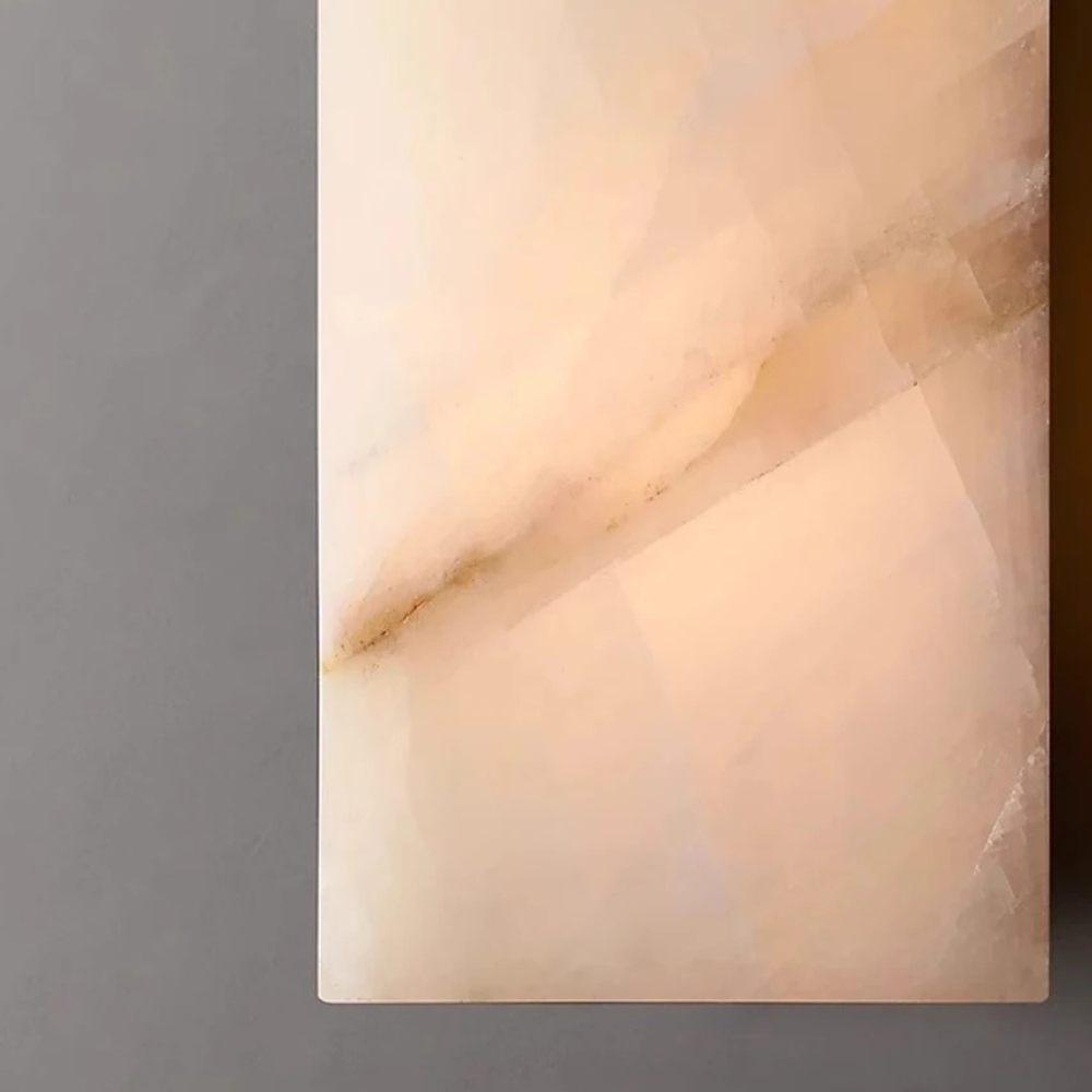 Marbelle - Lámpara de Pared LED de Piedra Natural Moderna para Exterior con Diseño Impermeable