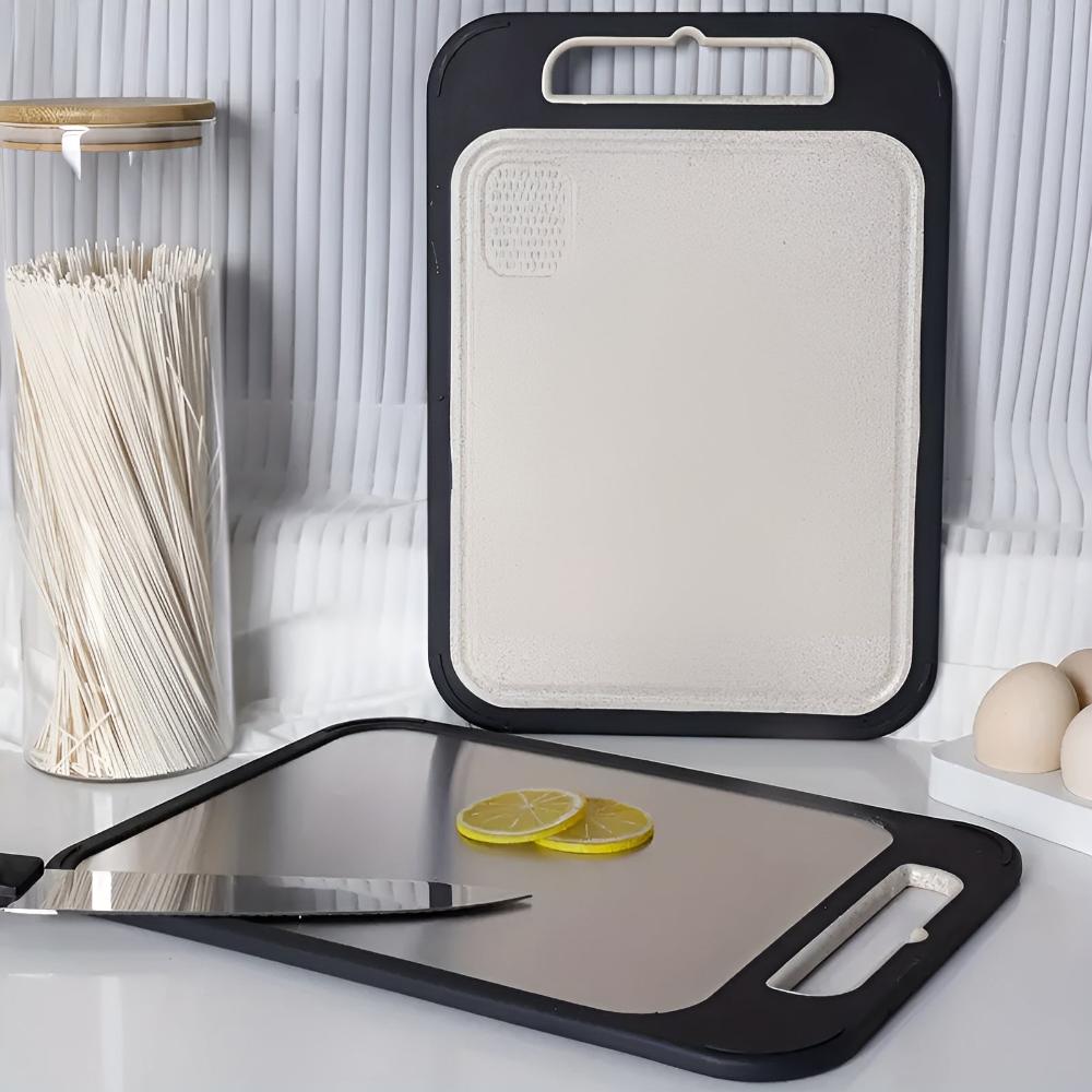 Tabla de Cortar de Acero Inoxidable Reversible