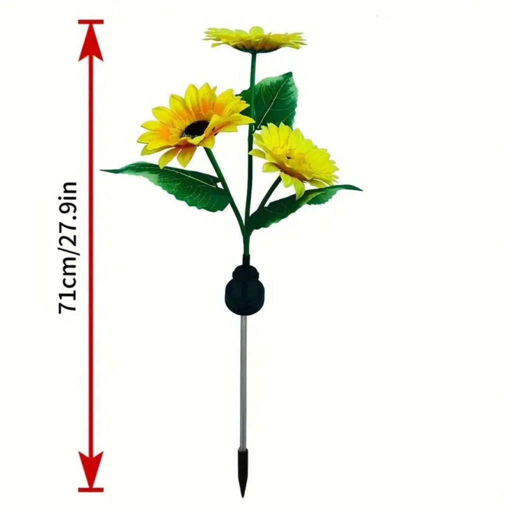 GlowPetal – Luz Solar LED de Girasol para Jardín