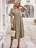Vestido de Verano para Damas con Mangas Cortas