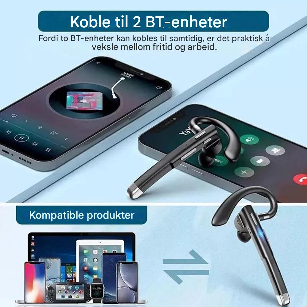 BT5.3 Auricular Bluetooth con un solo oído y reducción de ruido