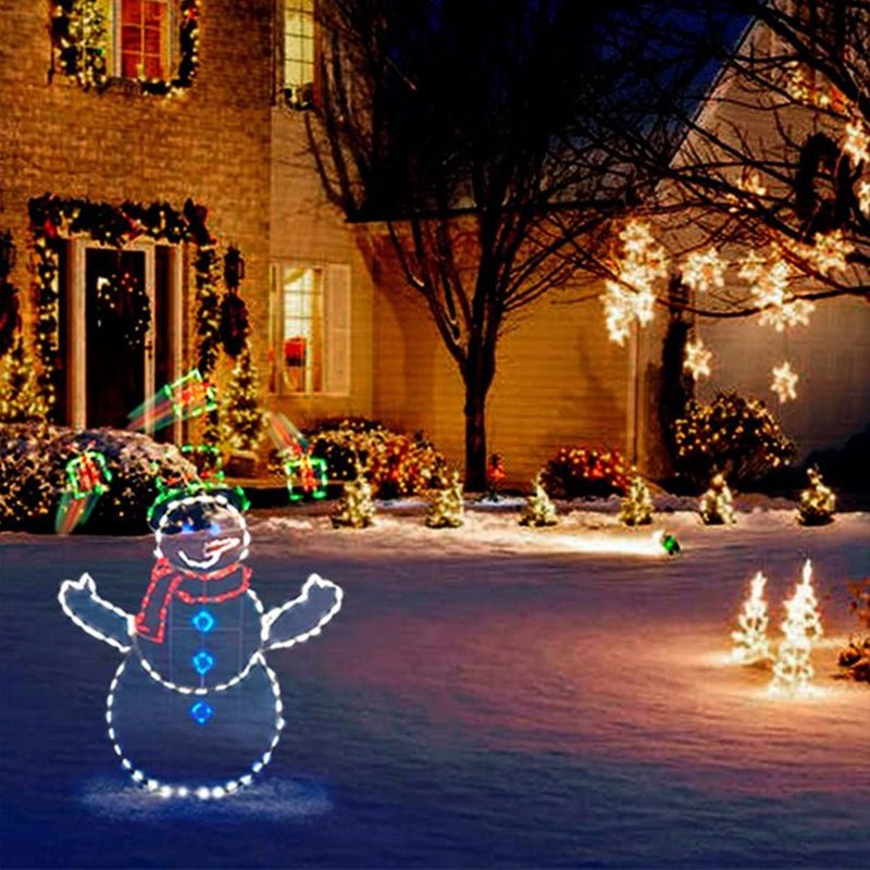 WinterJoy - Decoración LED de lucha de bolas de nieve para un ambiente navideño juguetón