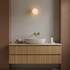 Luz de Pared Solsticio - Aplique de Vidrio Esmerilado Moderno para Interiores Minimalistas