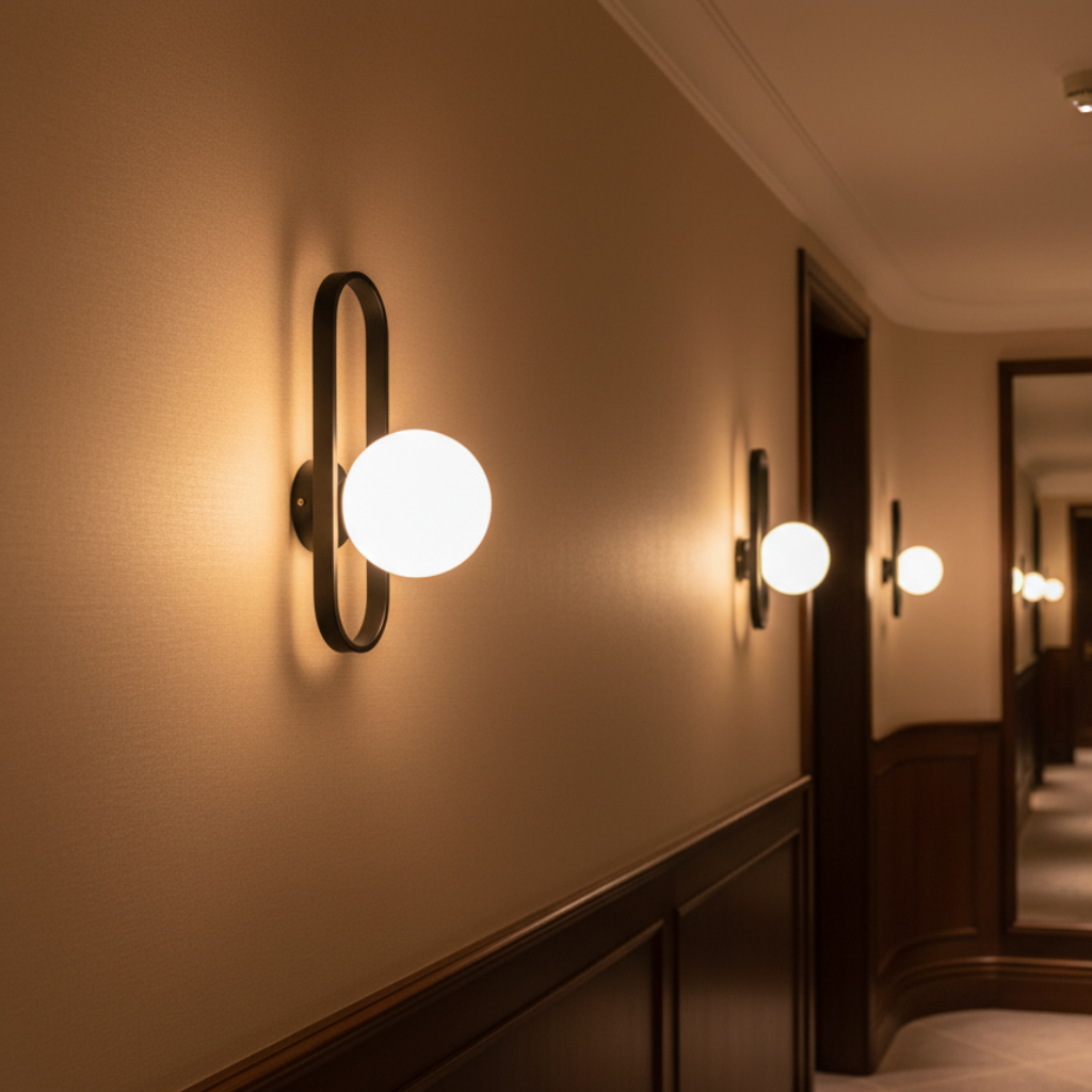 Aplique de Pared de Vidrio Elegante - Luz de Pared Moderna para una Atmosfera Acogedora en Interiores