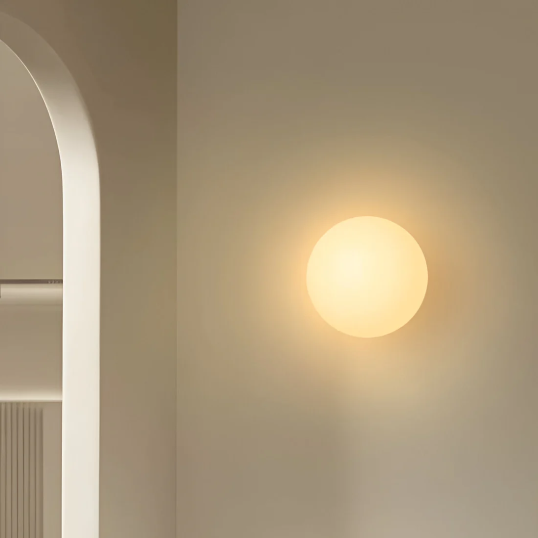 Solora | Aplique LED redondo de vidrio