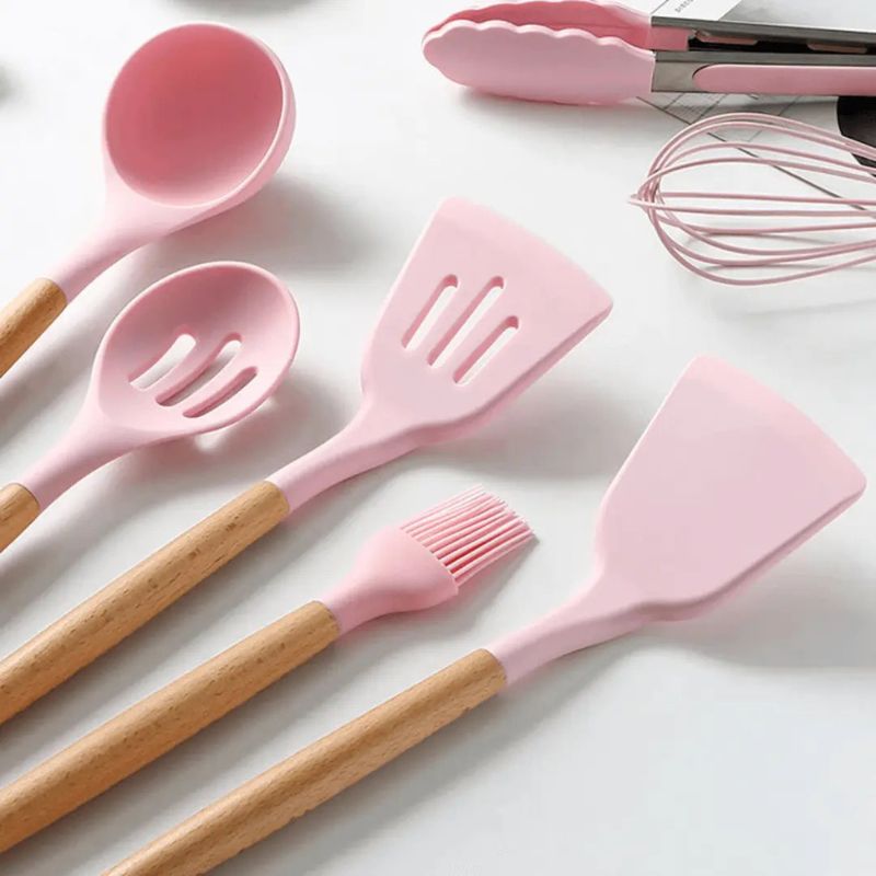 KitchenMate - Juego de cocina de 12 piezas antiadherente