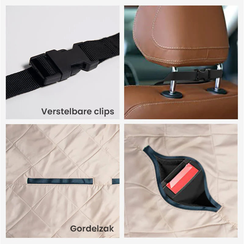 Gran Cama para Perros en el Asiento Trasero Impermeable
