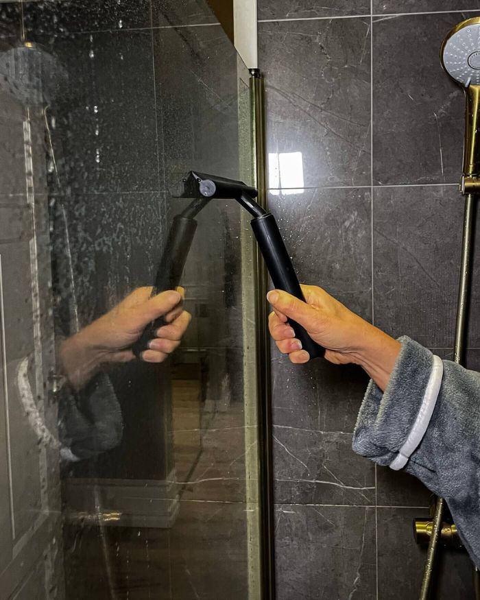 Sanitair-Deluxe Limpiador de Ducha Telescópico – Limpieza Cómoda y Eficiente Sin Agacharse