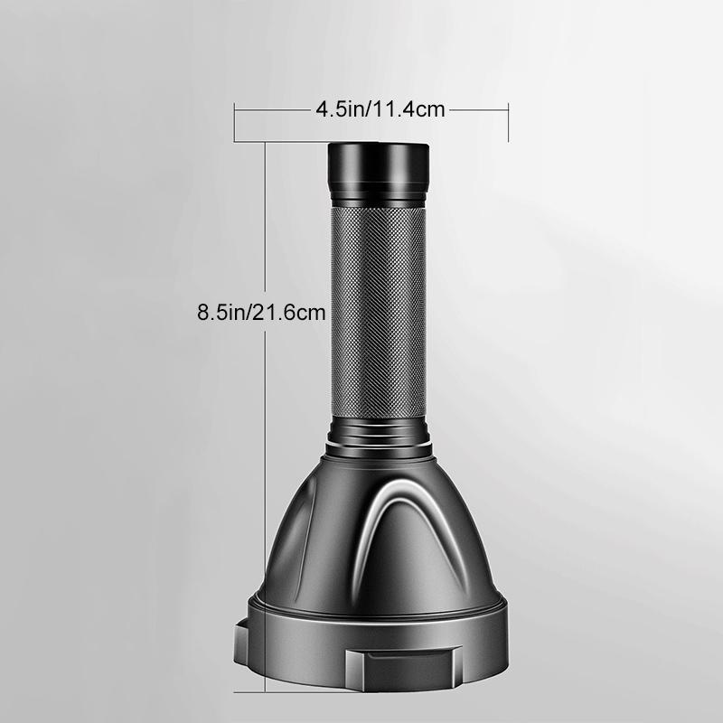 Linterna LED de alto rendimiento MS18 | 100.000 Lúmenes | 18x LEDs Cree XHP70 2.0 | Alcance de 2,3 km | IP56 a prueba de agua | Pantalla de estado OLED | Incl. paquete de batería