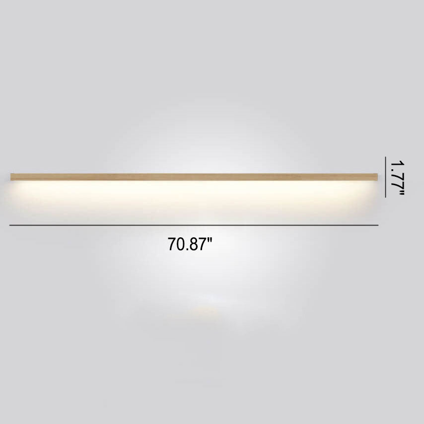 Lisslune | Luz de Pared LED Japonesa ZenBeam | Diseño de Madera Sólida | Iluminación de Acento Moderna