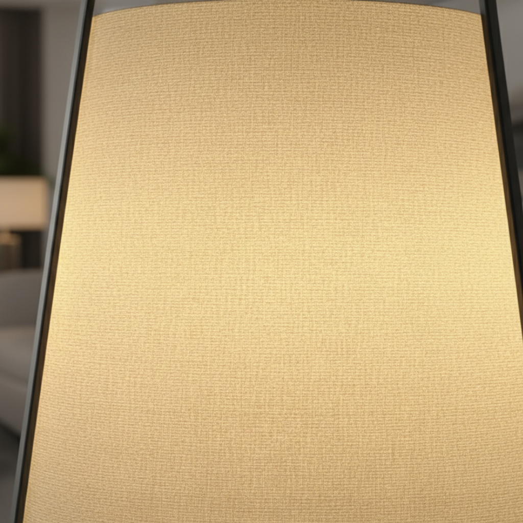 LumosShade | Lámpara de Pie y Mesa de Tela Moderna para una Ambiencia Elegante