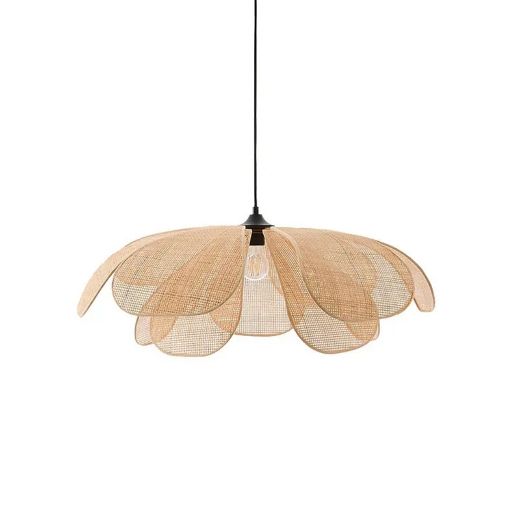 Serava | Lámpara colgante en forma de flor de ratán