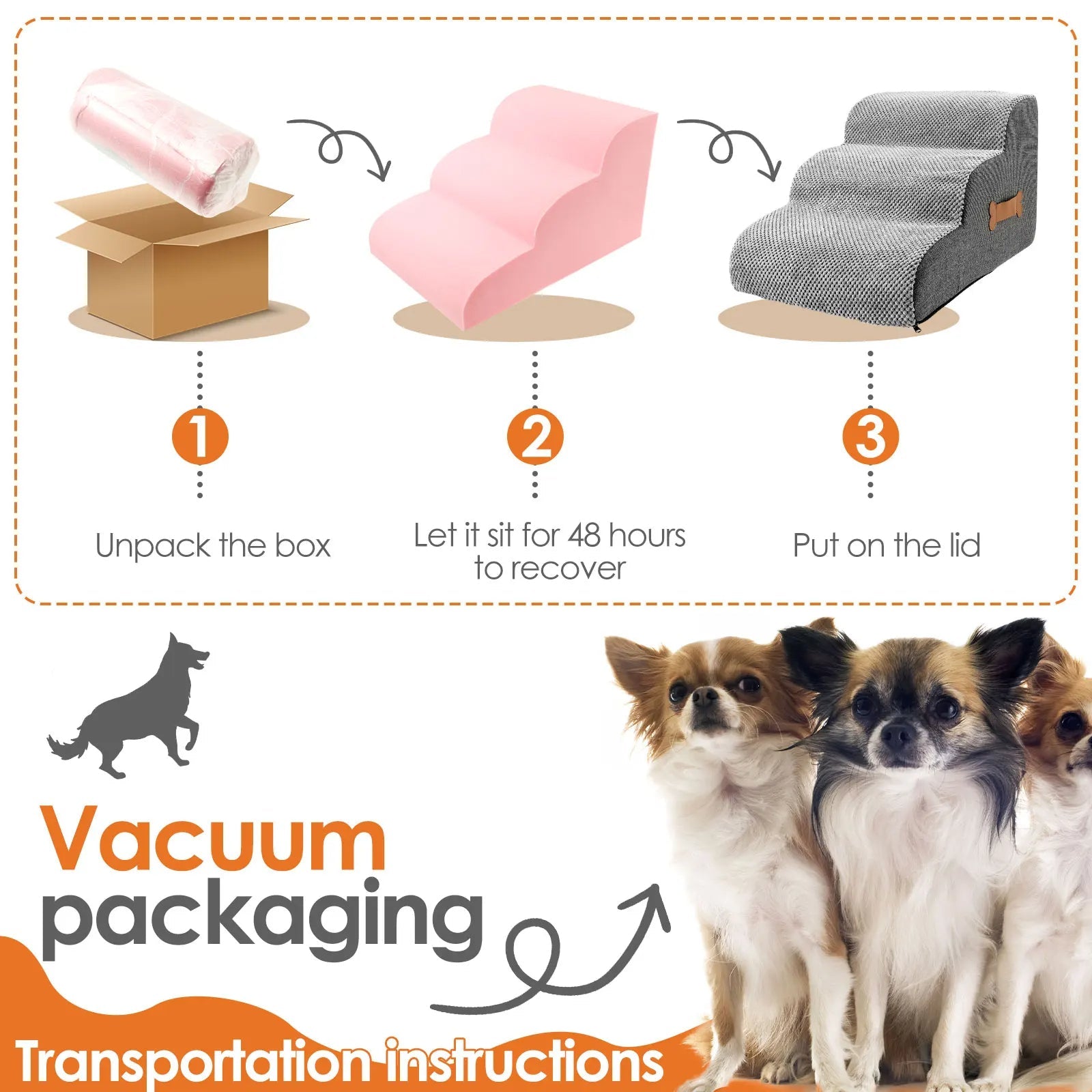 Escaleras para Perros para la Cama