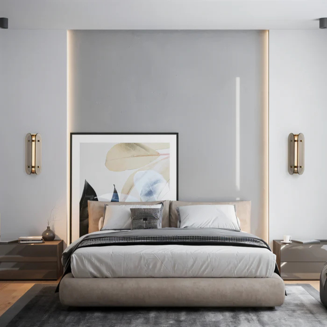 Lámpara de pared de vidrio | Iluminación LED para el hogar