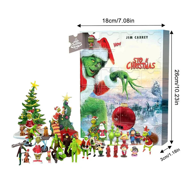 Calendario de Adviento Monstruo Verde – Regalo de Navidad