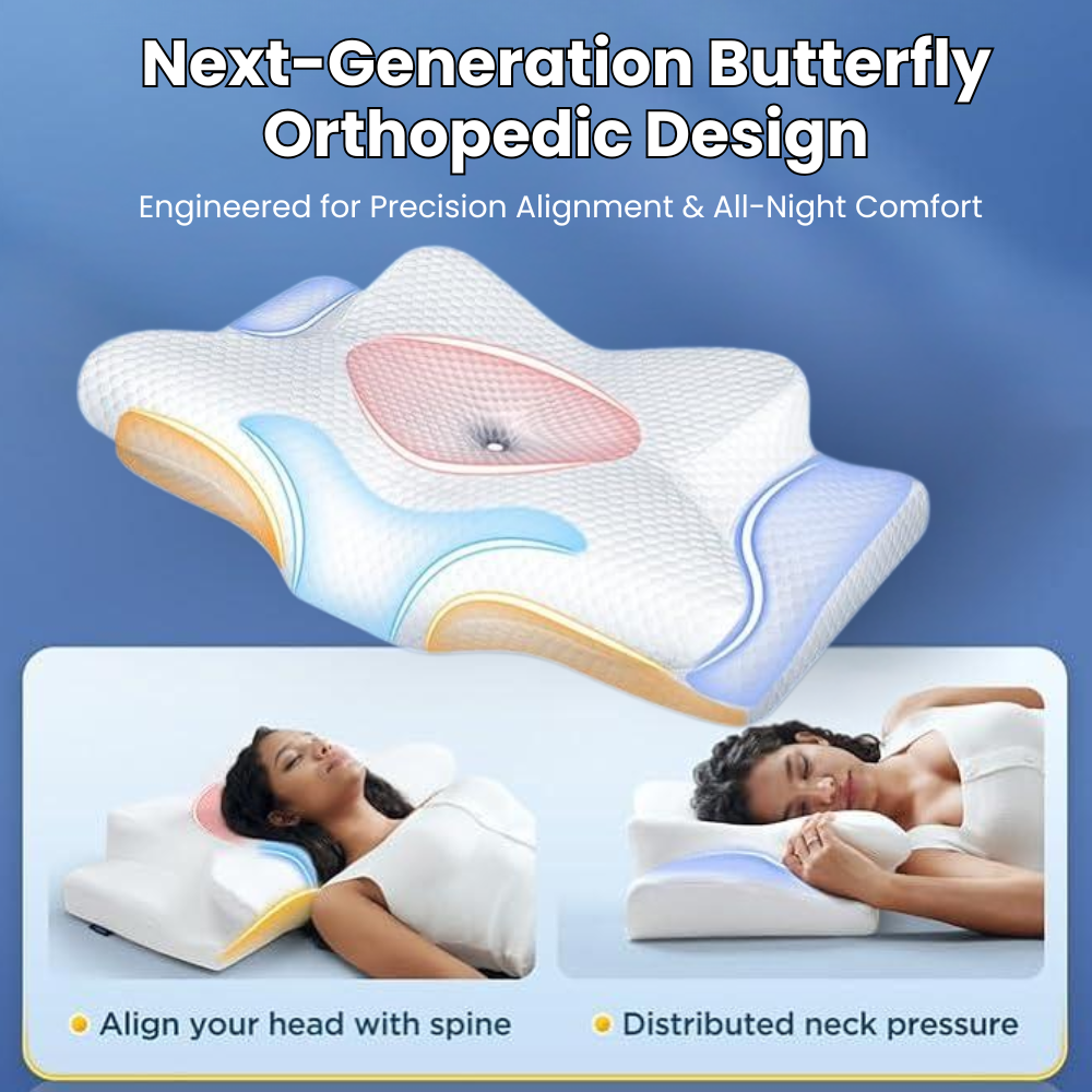 Cojín Anti-Snoring | Soporte Ergonómico para Cuello y Cabeza | Blanco