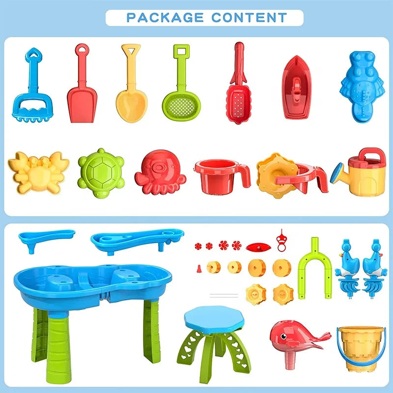KIDSPLASH | Mesa de Arena y Agua 3-en-1 para Niños