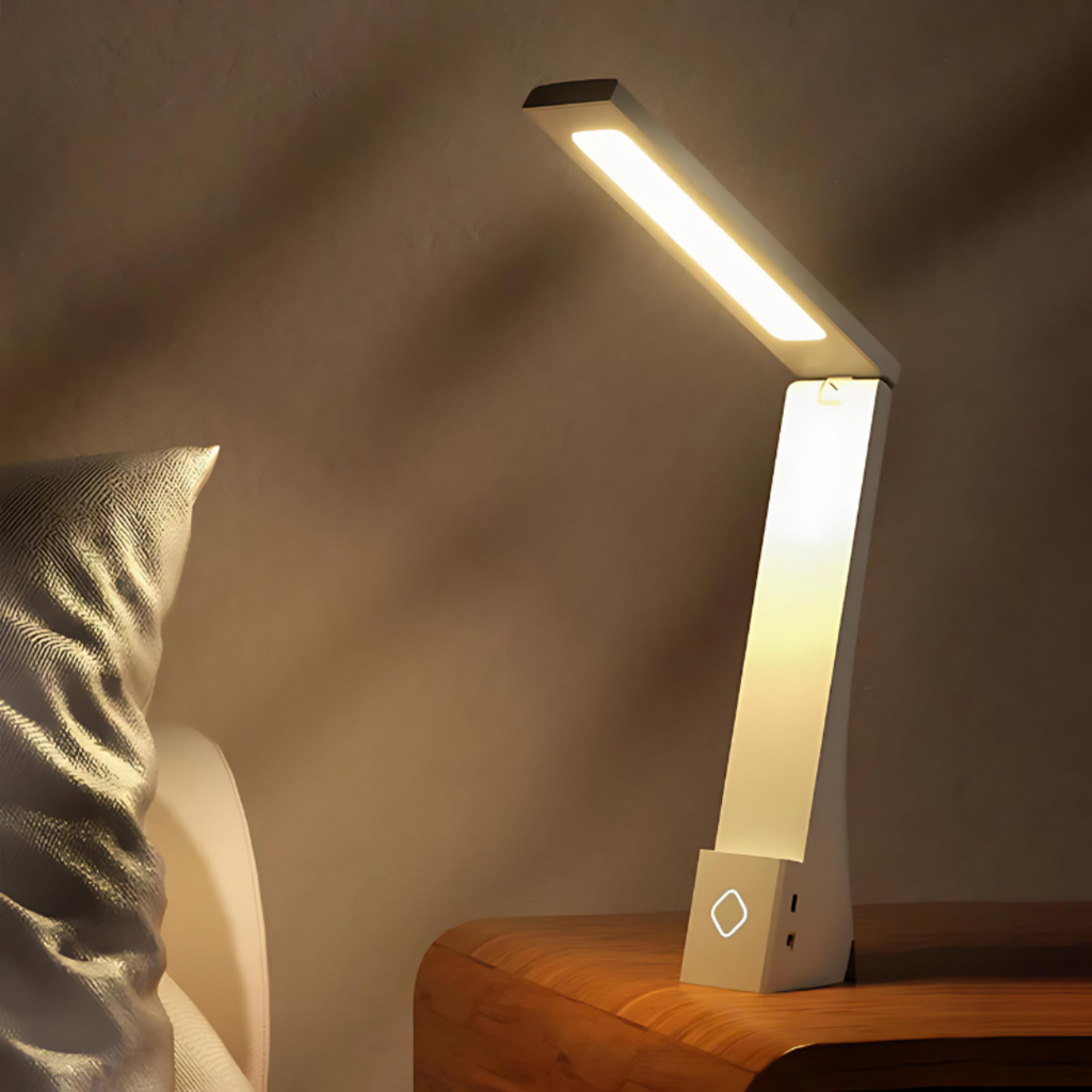 Lámpara de mesa LED plegable | Iluminación interior compacta