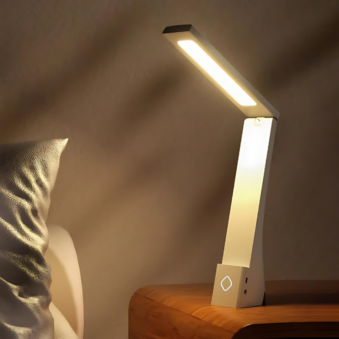Lámpara de mesa LED plegable | Iluminación interior compacta