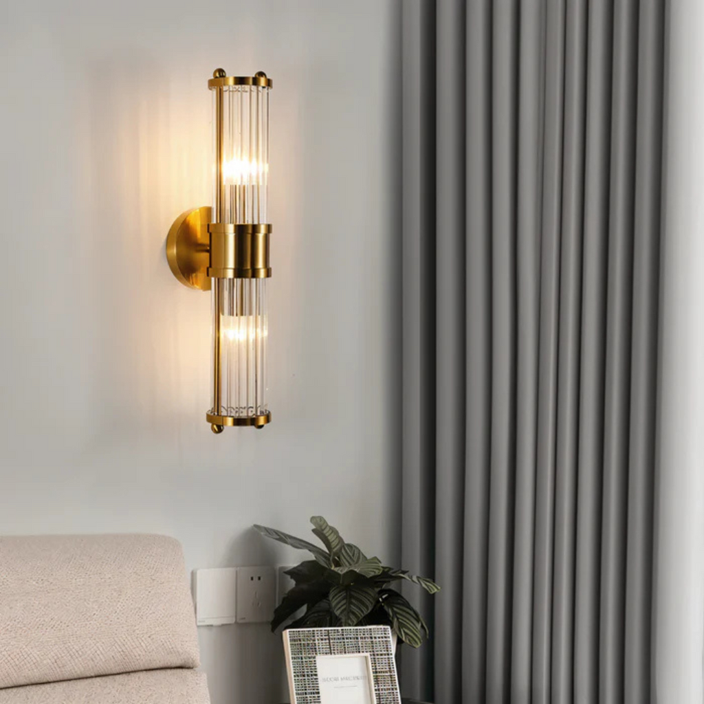 Lámpara de pared LED | Diseño dorado para iluminación interior