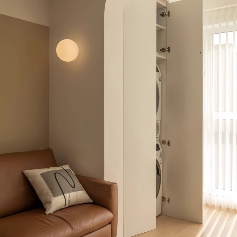 Luz de Pared Solsticio - Aplique de Vidrio Esmerilado Moderno para Interiores Minimalistas