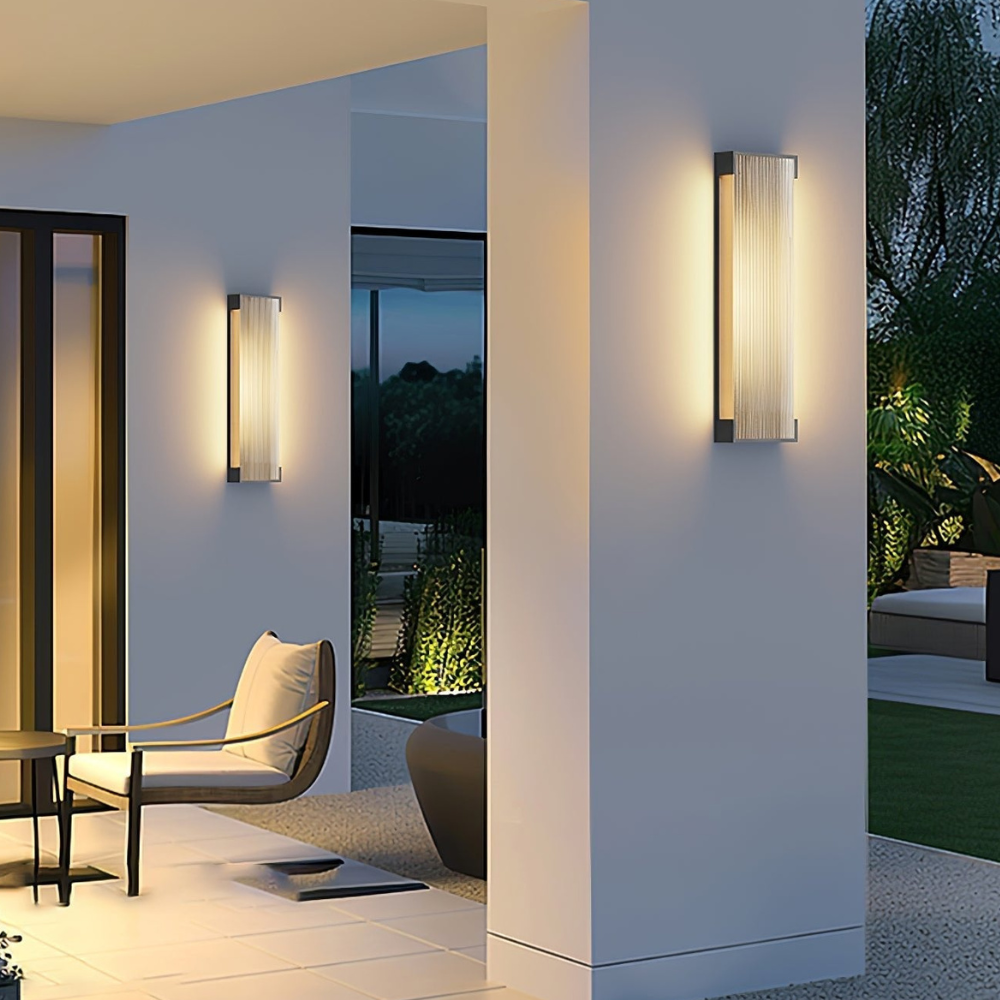 Luz de Pared Exterior Elegante - Aplique LED Regulable de Acero Inoxidable