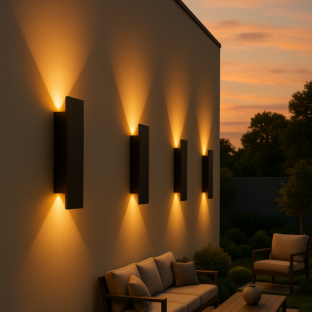 Lámpara de pared LED exterior Streamline – Impermeable IP65 – Disponible en 4 tamaños