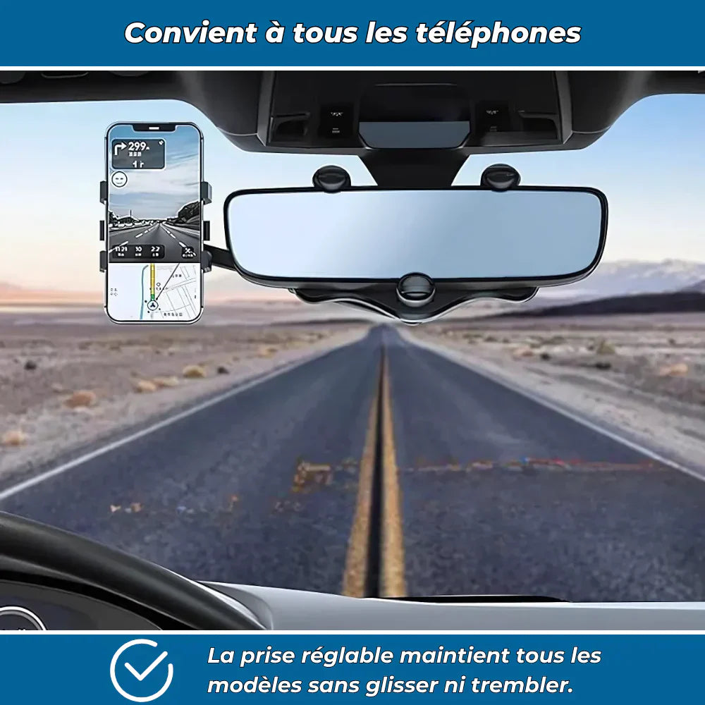 Soporte de teléfono rotativo 360° para coche