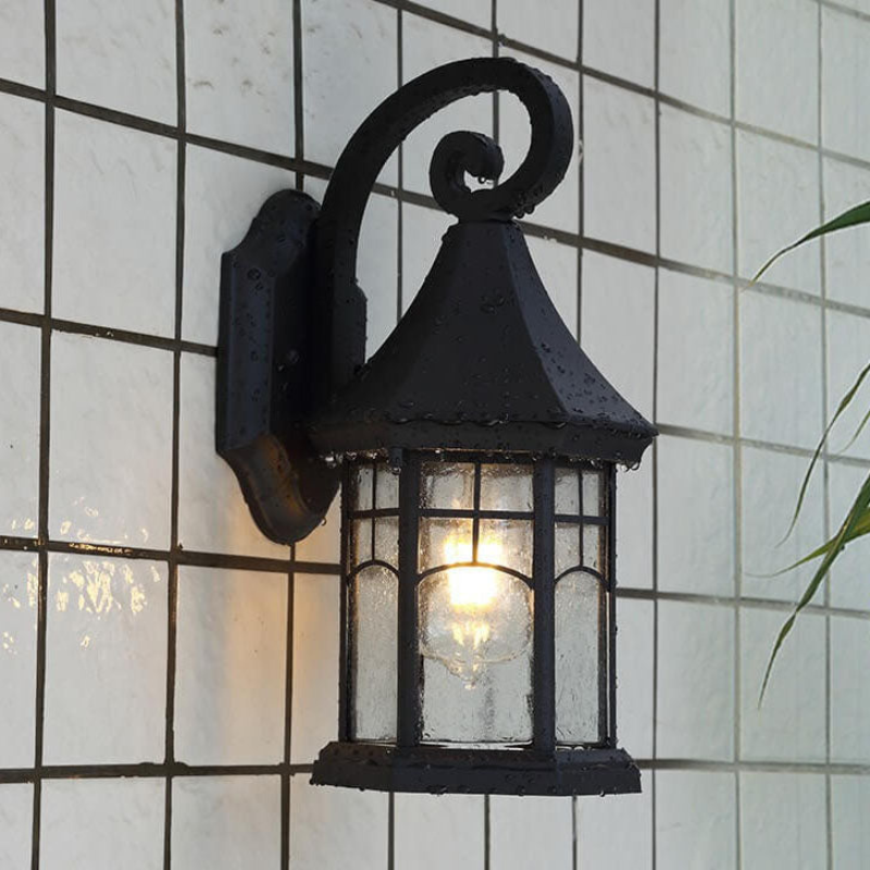 LanternLume – Lámpara de Pared Exterior Retro Europea