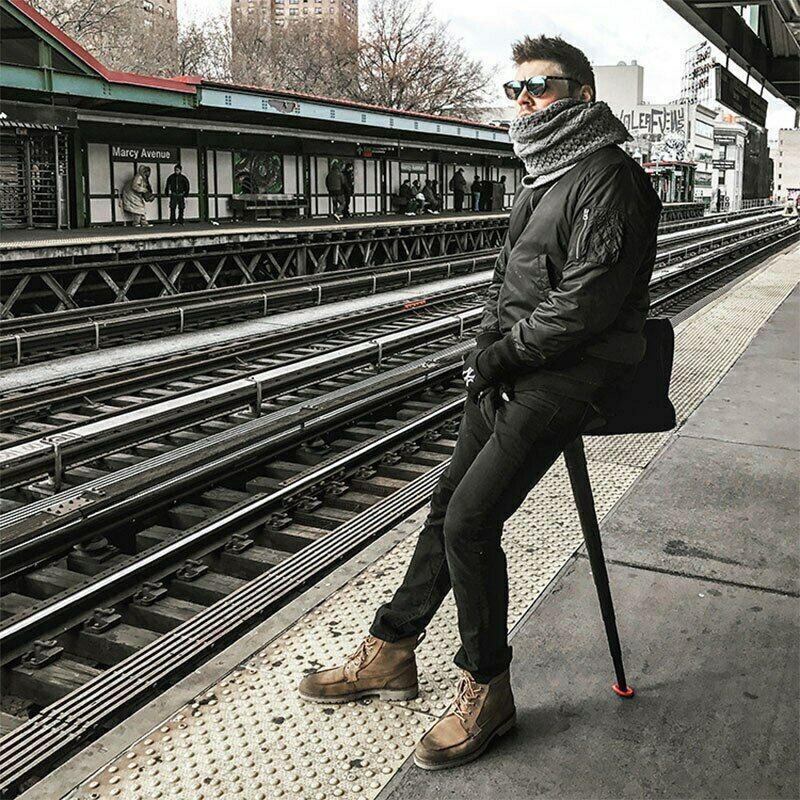 Kalsten | Silla Mini Plegable Portátil para Hacer Cola al Aire Libre, etc.