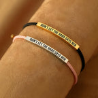 Pulsera de motivación de cuerda trenzada