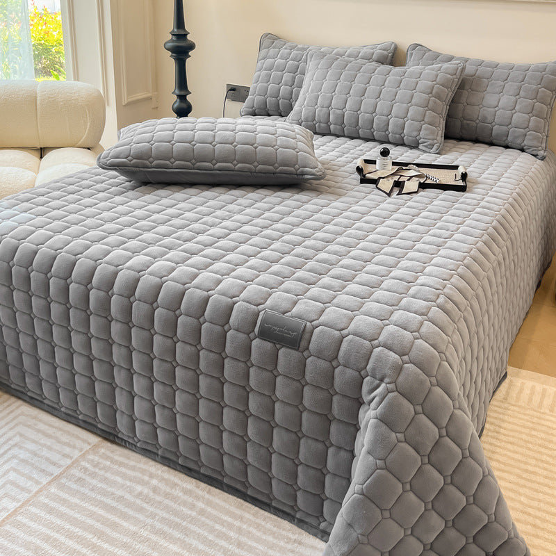 ComfiSquare - Colcha Suave de Estilo Moderno con Textura Cuadrada