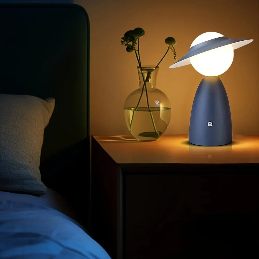 Lámpara de mesa LED recargable y sin cable para el dormitorio